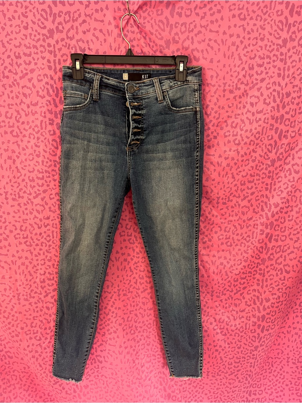 Kut from the Kloth Women's Skinny Jeans in Dark Indigo Wash